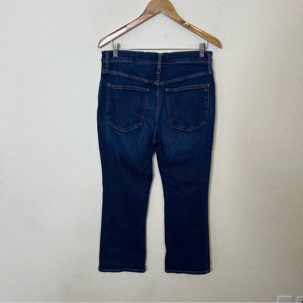 Madewell Kick Out Crop Jeans Colleton Wash Dark Wash Women’s Size 30 - Picture 4 of 6